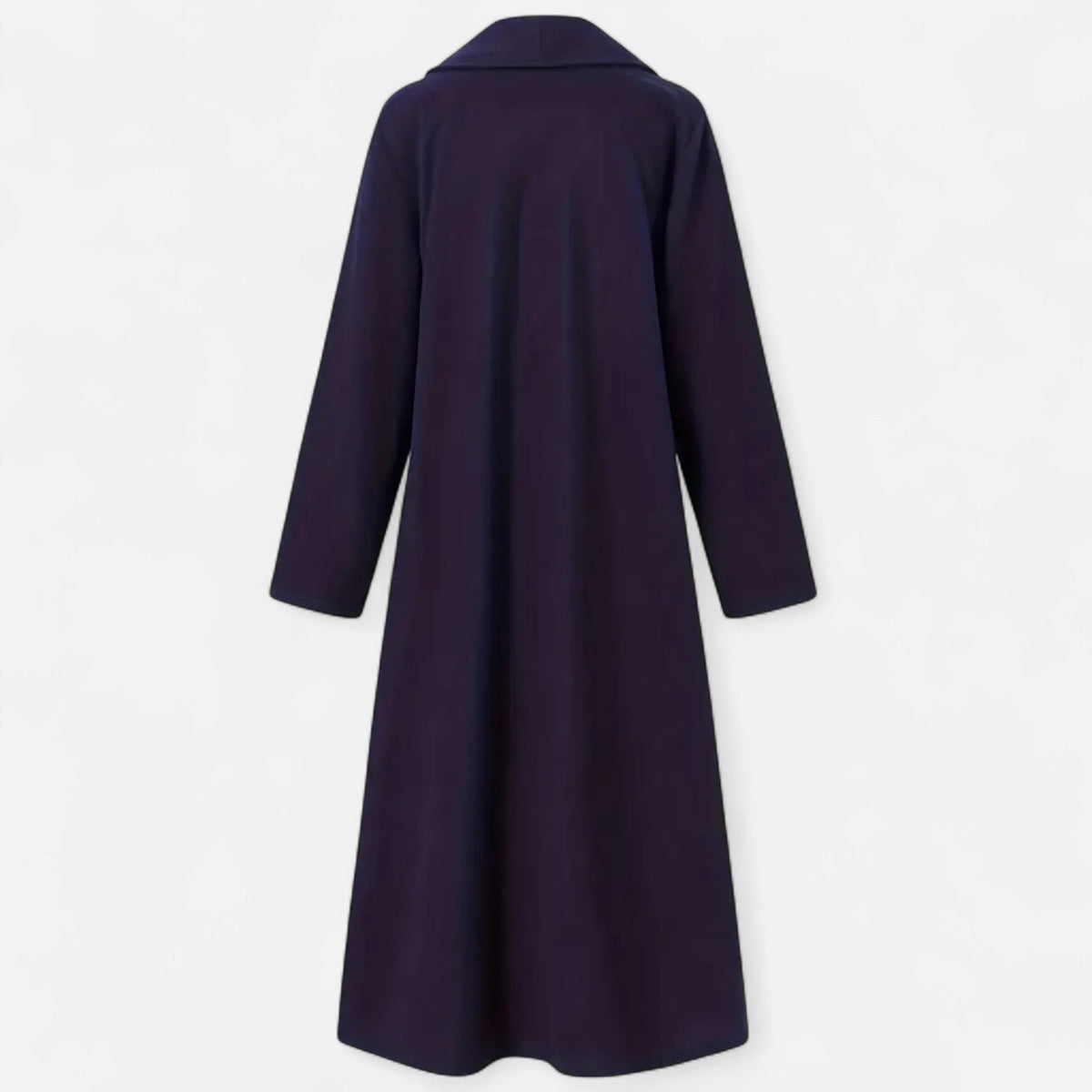 Women’s Long Plus - Size Trench Coat – Lightweight Elegant Lapel Jacket - GET SOVERAHH691-Khaki-XS