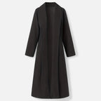 Women’s Long Plus - Size Trench Coat – Lightweight Elegant Lapel Jacket - GET SOVERAHH691-Khaki-XS