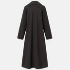 Women’s Long Plus - Size Trench Coat – Lightweight Elegant Lapel Jacket - GET SOVERAHH691-Khaki-XS