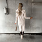 Double - Breasted Long Coat – Elegant Winter Warmth & Timeless Design - GET SOVERA