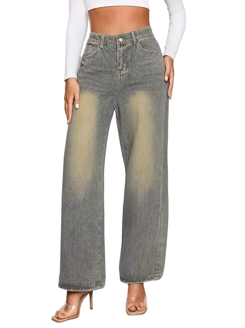 Women's High-Waisted Wide-Leg Pants