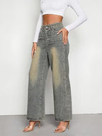 Women's High-Waisted Wide-Leg Pants