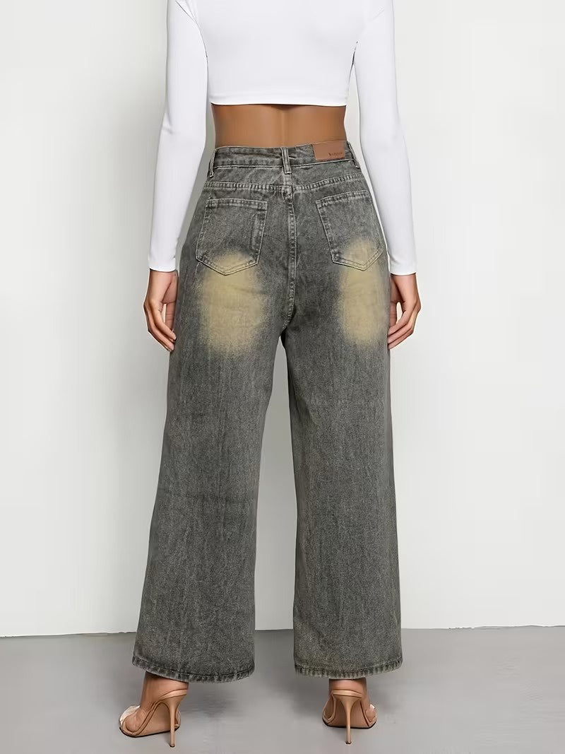 Women's High-Waisted Wide-Leg Pants