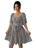 Women's Striped Mini Dress
